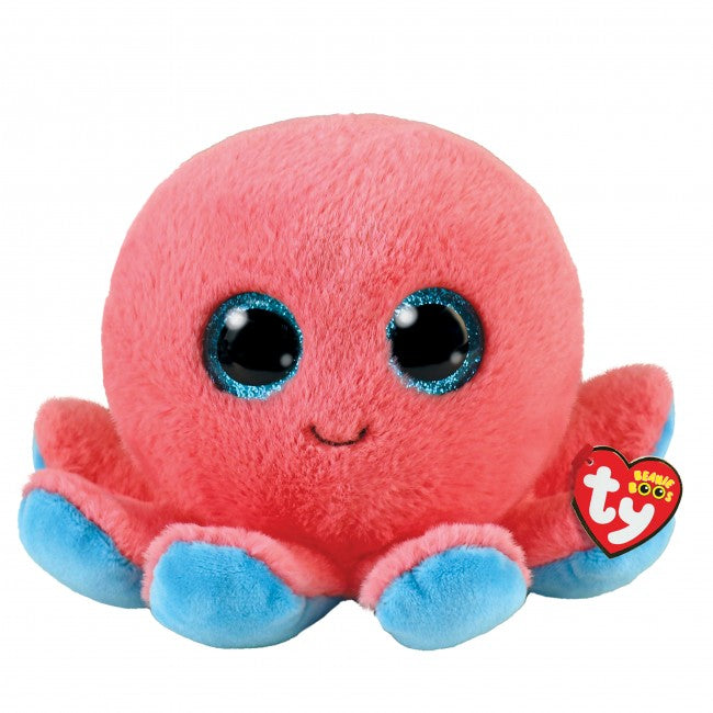 Sheldon the Coral Octopus Beanie Boo Regular