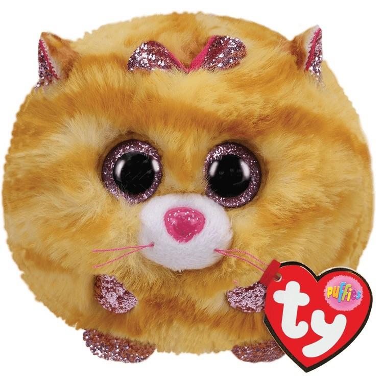 Ty Puffies Tabitha - Yellow Cat