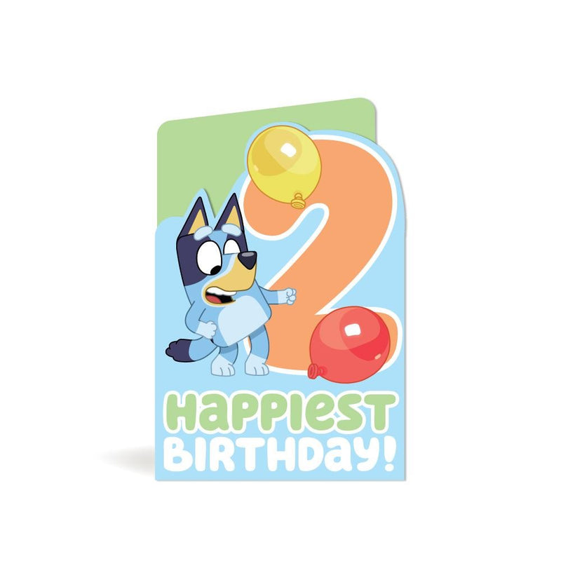 Bluey 2nd Birthday Card