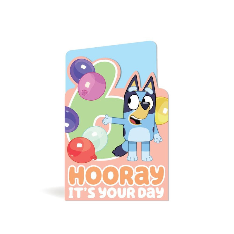 Bluey 6th Birthday Card