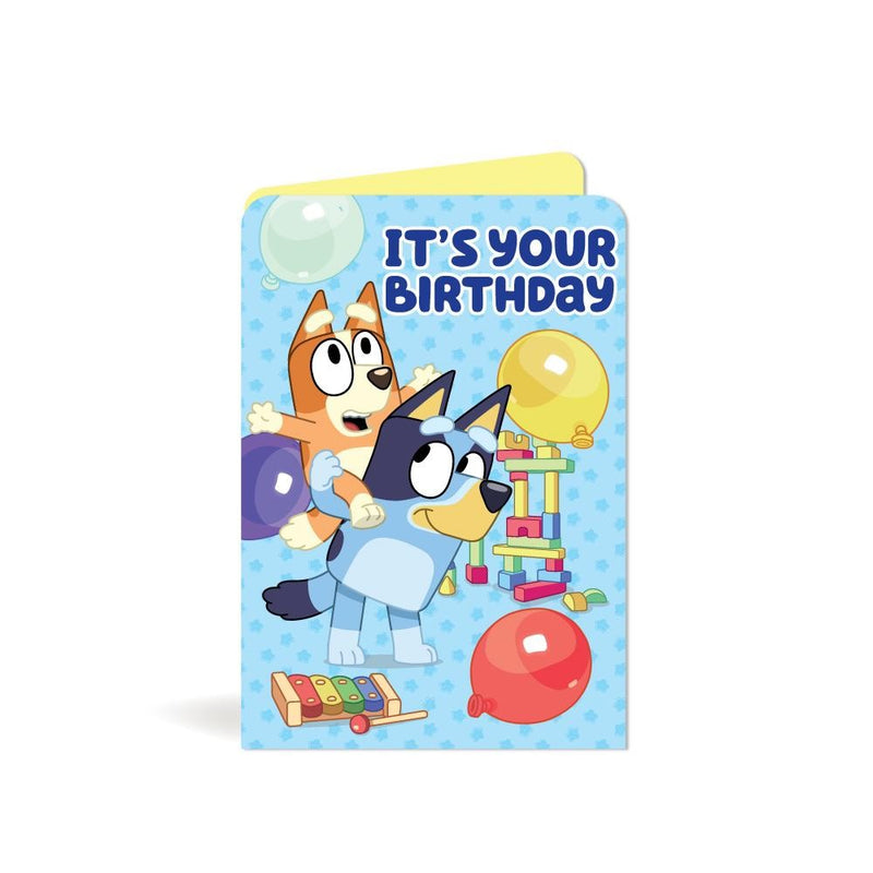 Bluey Building Blocks Birthday Card