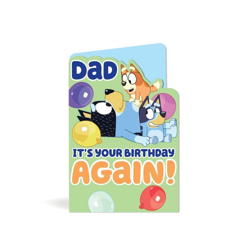 Bluey Dad Birthday Card